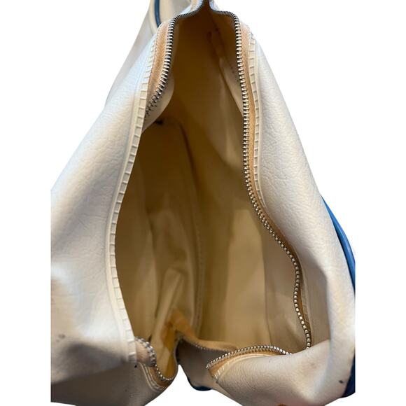 Vintage Vinyl New York World’s Fair Zippered Tote Bag 1964-65 White Blue Red - Picture 3 of 8